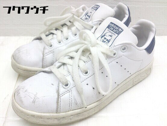 ◇ adidas アディダス M20325 STAN SMITH スタンスミス スニーカー シューズ 23.5cm ホワイト ネイビー レディース 【中古】