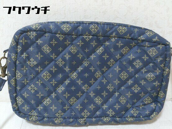 ◇ Daily russet デイリー ラシット 総柄 キルティング ミニ ショルダー バッグ ネイビー レディース 【中古】