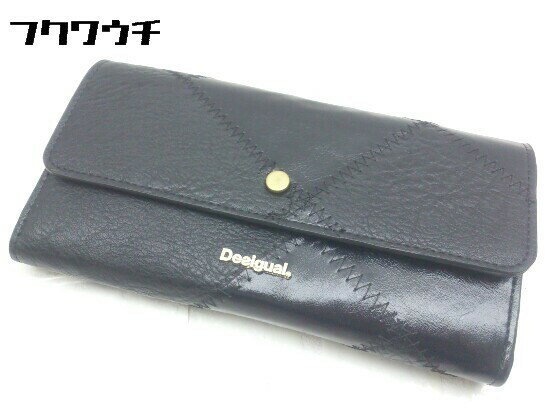 ◇ Desigual デシグアル 長財布 ウォレット ブラック レディース 【中古】