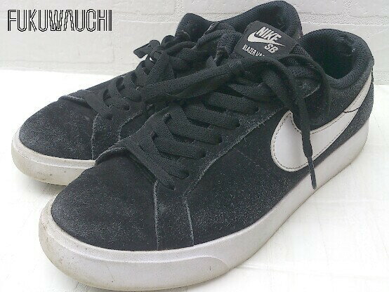 ◇ NIKE ナイキ SB BLAZER VAPOR ブレーザー ヴェイパー 878365 スニーカー シューズ 24 ブラック メンズ 【中古】