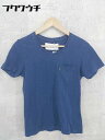 ◇ AKM エイケイエム 半袖 Tシャツ カットソー ネイビー # 1002798874053 【中古】