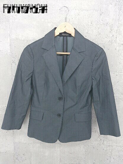◇ STRAWBERRY-FIELDS ストロベリーフィールズ 長袖 テーラード ジャケット グレー * 1002798837409 【中古】