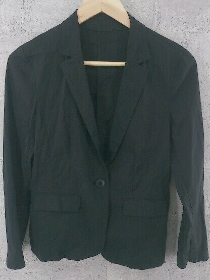 ◇ NOLLEY'S Sophi ノーリーズソフィー 1B シングル 長袖 テーラード ジャケット 38 ブラック レディース 【中古】