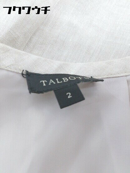 ◇ TALBOTS タルボット リネン100% 膝丈 タイト スカート 2 ベージュ * 1002798658523 【中古】