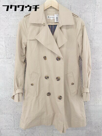 ◇ NATURAL BEAUTY BASIC ナチュラルビューティーベーシック トレンチ コート M ベージュ系 * 1002798644694 【中古】