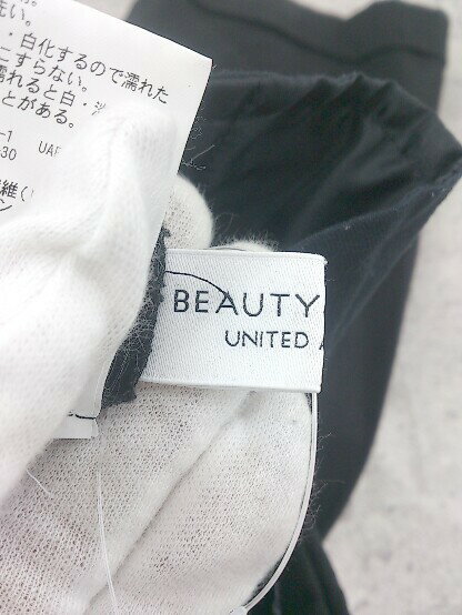 ◇ BEAUTY&YOUTH UNITED ARROWS リメイク サブリナ 七分丈 パンツ ブラック レディース 【中古】