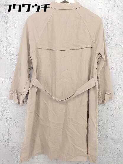 ◇ maison de plage メゾンドプラージュ リネン混 長袖 コート サイズF ベージュ レディース 【中古】