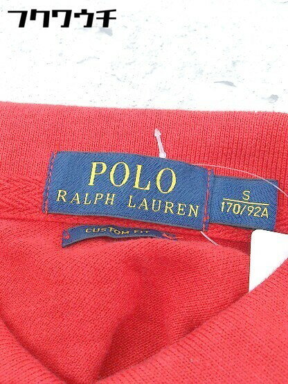 ◇ POLO RALPH LAUREN ポロ ラルフローレン トリプルビッグポニー 半袖 ポロシャツ サイズS 170/92A レッド メンズ 【中古】