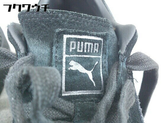 ◇ PUMA プーマ SUEDE PLATFORM TRACE 367814-01 スニーカー シューズ 22 ブラック レディース 【中古】