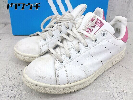 ◇ ◎ B32703 STAN SMITH スニーカー シューズ サイズ23.5cm ホワイト ピンク系 レディース 【中古】