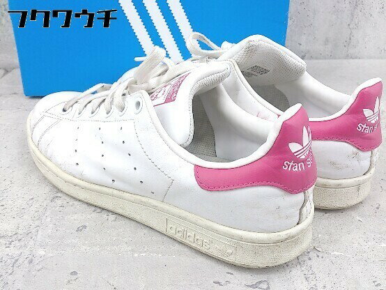 ◇ ◎ B32703 STAN SMITH スニーカー シューズ サイズ23.5cm ホワイト ピンク系 レディース 【中古】