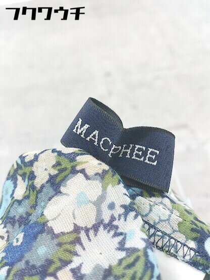 ◇ MACPHEE マカフィー 花柄 ノースリーブ ミニ ワンピース サイズ38 マルチ レディース 【中古】