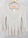 ◇ SunaUna スーナウーナ 長袖 ニット 38 ベージュ系 レディース 【中古】