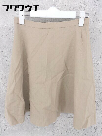 ◇ SHIPS シップス 膝丈 フレア スカート M ブラウン * 1002798340060 【中古】