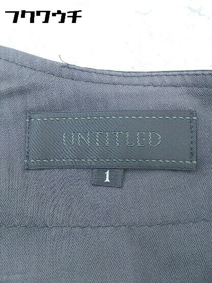 ◇ UNTITLED アンタイトル クロップド パンツ 1 ブラック * 1002798325708 【中古】