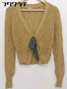 ◇ ◎ UNITED ARROWS PINK LABEL 長袖 ニット カーディガン キャメル レディース 【中古】