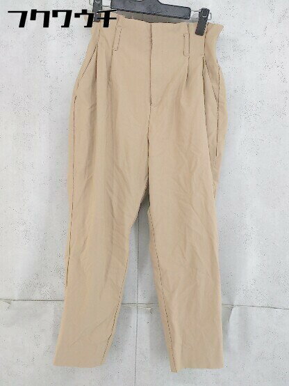 ◇ JEANASIS ジーナシス ウエストゴム ハイウエスト パンツ サイズF ベージュ レディース 【中古】