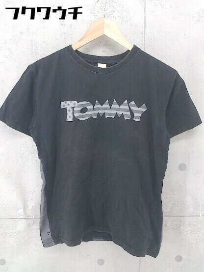 ◇ TOMMY トミー ディズニー コラボ 21-4222336-240 半袖 Tシャツ カットソー サイズS ブラック メンズ 【中古】