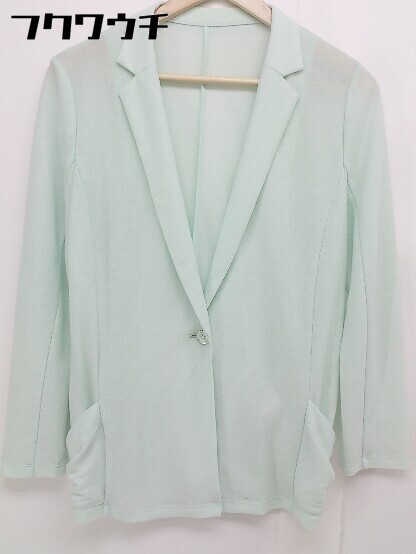 ◇ INDIVI インディヴィ 長袖 薄手 ジャケット サイズ38 ライトグリーン レディース 【中古】