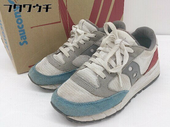 ◇ ◎ Saucony サッカニー スニーカー シューズ サイズUK 4 ホワイト グレー レディース 【中古】