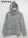 ◇ CONFIRM コンファーム 総柄 ジップアップ フード ジャケット サイズM グレー メンズ 【中古】