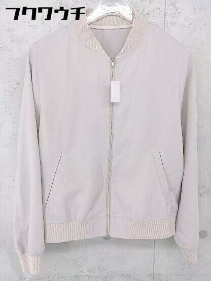 ◇ N. Natural Beauty Basic ジップアップ 長袖 ジャケット サイズM ライトグレー レディース 【中古】