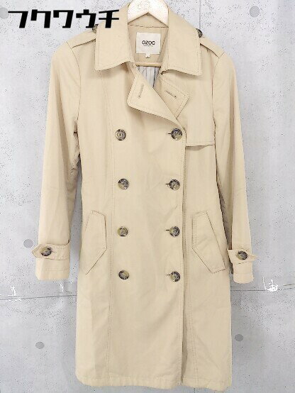 ◇ ◎ OZOC オゾック 長袖 トレンチコート サイズ38 ベージュ レディース 【中古】