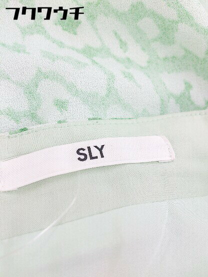 ◇ SLY スライ ヒョウ柄 レオパード ロング スカート サイズ2 グリーン レディース 【中古】
