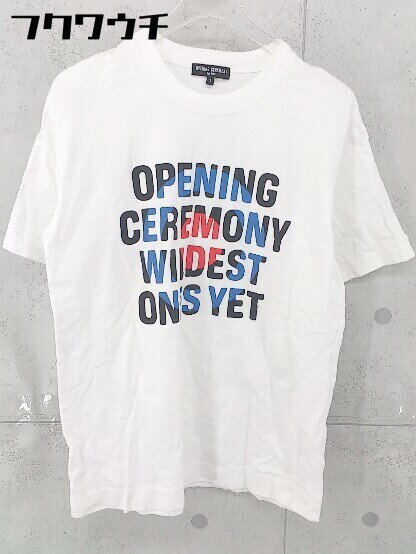 ◇ OPENING CEREMONY オープニングセレモニー 半袖 Tシャツ サイズS ホワイト メンズ 【中古】