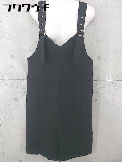 ◇ Ray BEAMS レイビームス ジャンパースカート ロング ワンピース サイズ1 ブラック レディース 【中古】