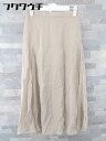 ◇ ◎ PAGEBOY ページボーイ サイドジップ ロング スカート サイズF ベージュ系 レディース 【中古】