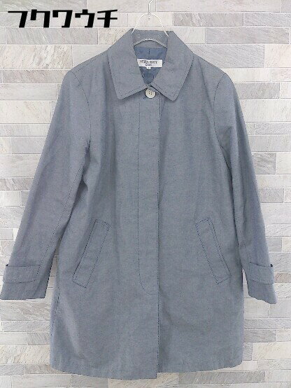 ◇ NATURAL BEAUTY BASIC ナチュラルビューティーベーシック 長袖 コート サイズS ブルー レディース 【中古】