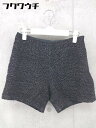 ◇ BLACK BY MOUSSY ブラックバイマウジー ショート ハーフ パンツ サイズ1 ブラック系 レディース 【中古】