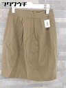 ◇ UNITED ARROWS ユナイテッドアローズ ミニ タイト スカート サイズ34 ブラウン レディース 【中古】