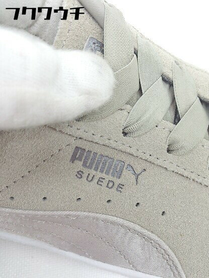 ◇ PUMA プーマ 367317-08 suede bow スウェード ボウ スニーカー シューズ 23.5 ライトカーキ レディース 【中古】