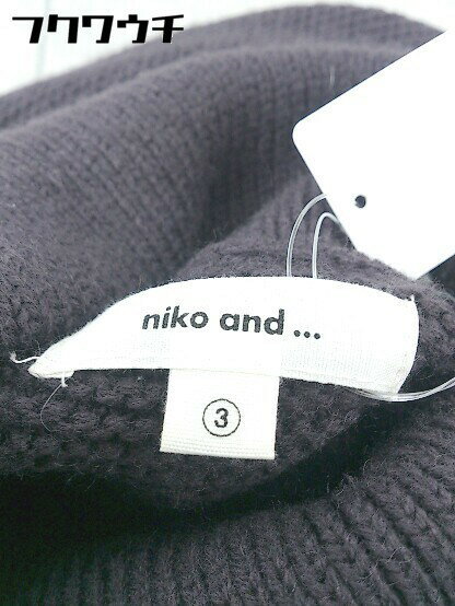 ◇ niko and … ニコアンド タートルネック 長袖 ニットセーター サイズ3 パープル系 レディース 【中古】