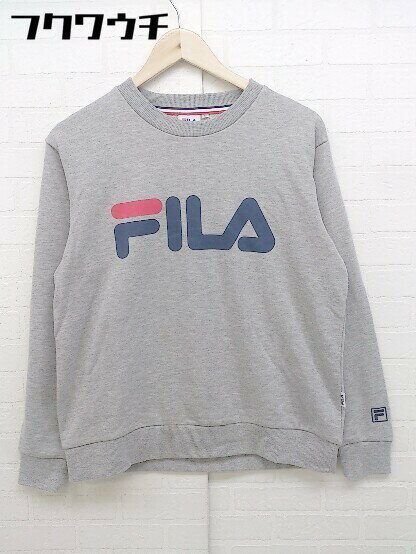 ◇ FILA フィラ 長袖 スウェット トレーナー サイズM グレー メンズ 【中古】