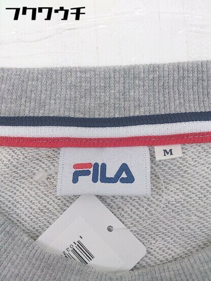 ◇ FILA フィラ 長袖 スウェット トレーナー サイズM グレー メンズ 【中古】