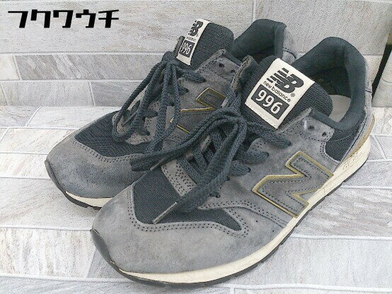 ◇ NEW BALANCE ニューバランス MRL996HB スニーカー シューズ サイズ24.5cm グレー ブラック レディース 【中古】