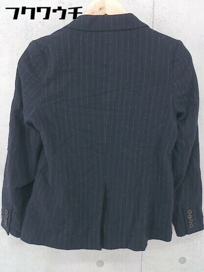 ◇ JOURNAL STANDARD ジャーナルスタンダード シャドーストライプ 長袖 ジャケット サイズ36 ネイビー メンズ 【中古】