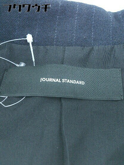 ◇ JOURNAL STANDARD ジャーナルスタンダード シャドーストライプ 長袖 ジャケット サイズ36 ネイビー メンズ 【中古】