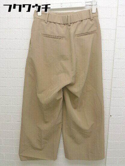◇ URBAN RESEARCH DOORS タック センタープレス ワイド パンツ サイズ36 ベージュ系 レディース 【中古】