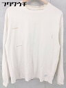 ◇ STAMPD スタンプド 長袖 Tシャツ カットソー サイズM オフホワイト メンズ 【中古】
