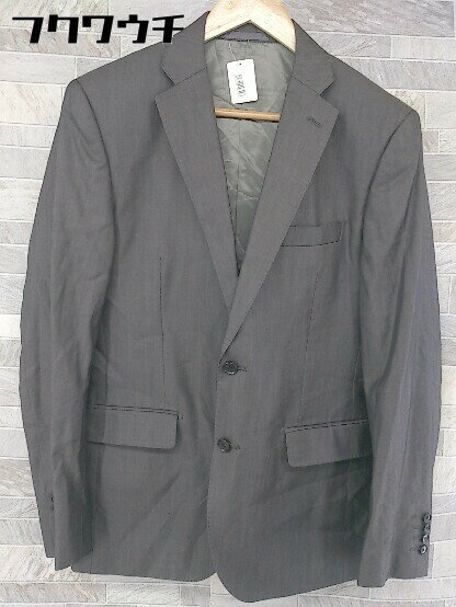 ◇ nano universe ナノ ユニバース 2B シングル 長袖 テーラード ジャケット サイズ48 グレー系 メンズ 【中古】(4)