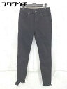 ◇ JEANASIS ジーナシス ストレッチ パンツ サイズS ブラック レディース 【中古】
