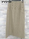 ◇ SCAPA スキャパ ロング フレア スカート サイズ40 ベージュ レディース 【中古】