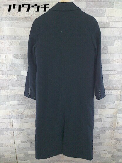 ■ GLOBAL WORK グローバルワーク ウール ロング コート サイズM ネイビー レディース 【中古】