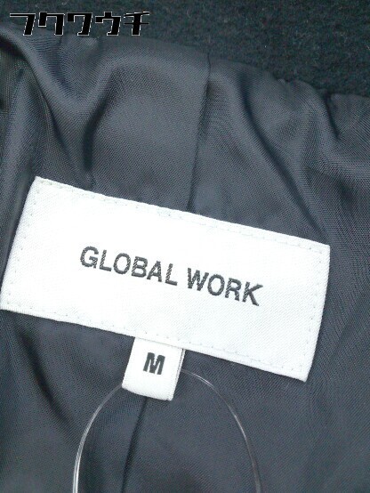 ■ GLOBAL WORK グローバルワーク ウール ロング コート サイズM ネイビー レディース 【中古】