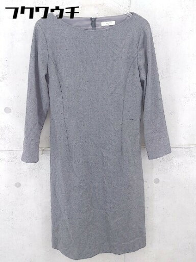 ◇ maker's shirt 鎌倉 長袖 膝丈 ワンピース サイズ38 グレー レディース 【中古】 ◇ maker's shirt 鎌倉 長袖 膝丈 ワンピース サイズ38 グレー レディース 【中古】