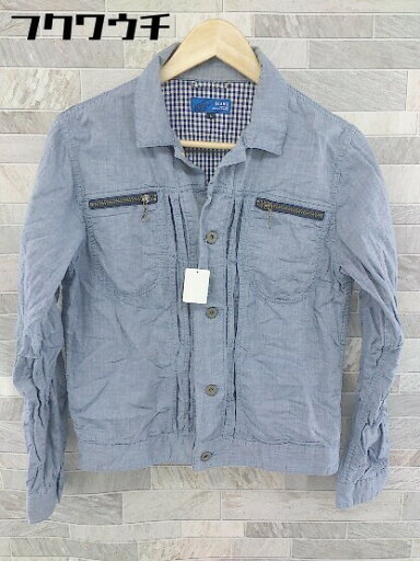 ◇ BEAMS ビームス コットン100% 長袖 ジャケット サイズS ブルー系 メンズ 【中古】